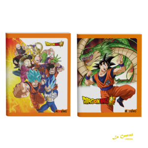 Pack X 2 Cuaderno Mooving 16 X 21 Abrochado Dragon Ball Bts 2026 N1