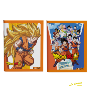Pack X 2 Cuaderno Mooving 16 X 21 Abrochado Dragon Ball Bts 2026 N4