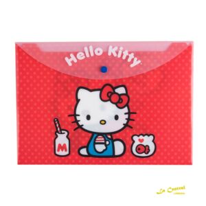Sobre Con Boton A4 Hello Kitty Mooving