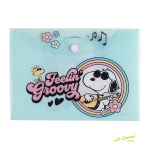 Sobre Con Boton A5 Snoopy Mooving