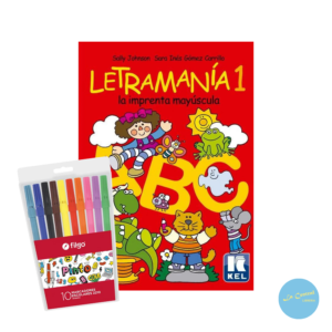 Letramania 1 - La Imprenta Mayuscula + 10 Marcadores Filgo